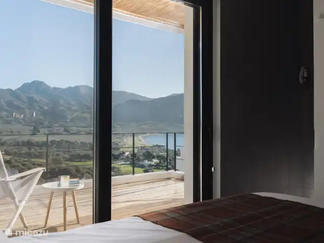 Maison de plage au sommet d’une colline  | Grèce, Grèce centrale, Pogonia - villa Vue depuis la chambre 1