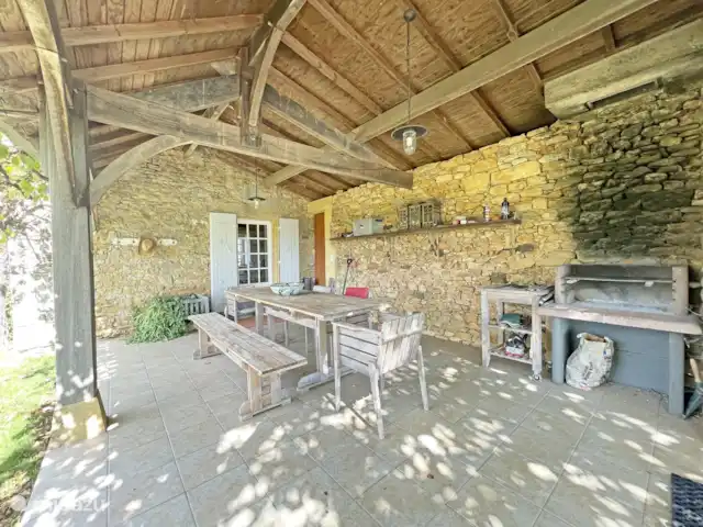 L’Écrin champêtre | France, Dordogne, Paunat - maison de vacances Terrasse extérieure