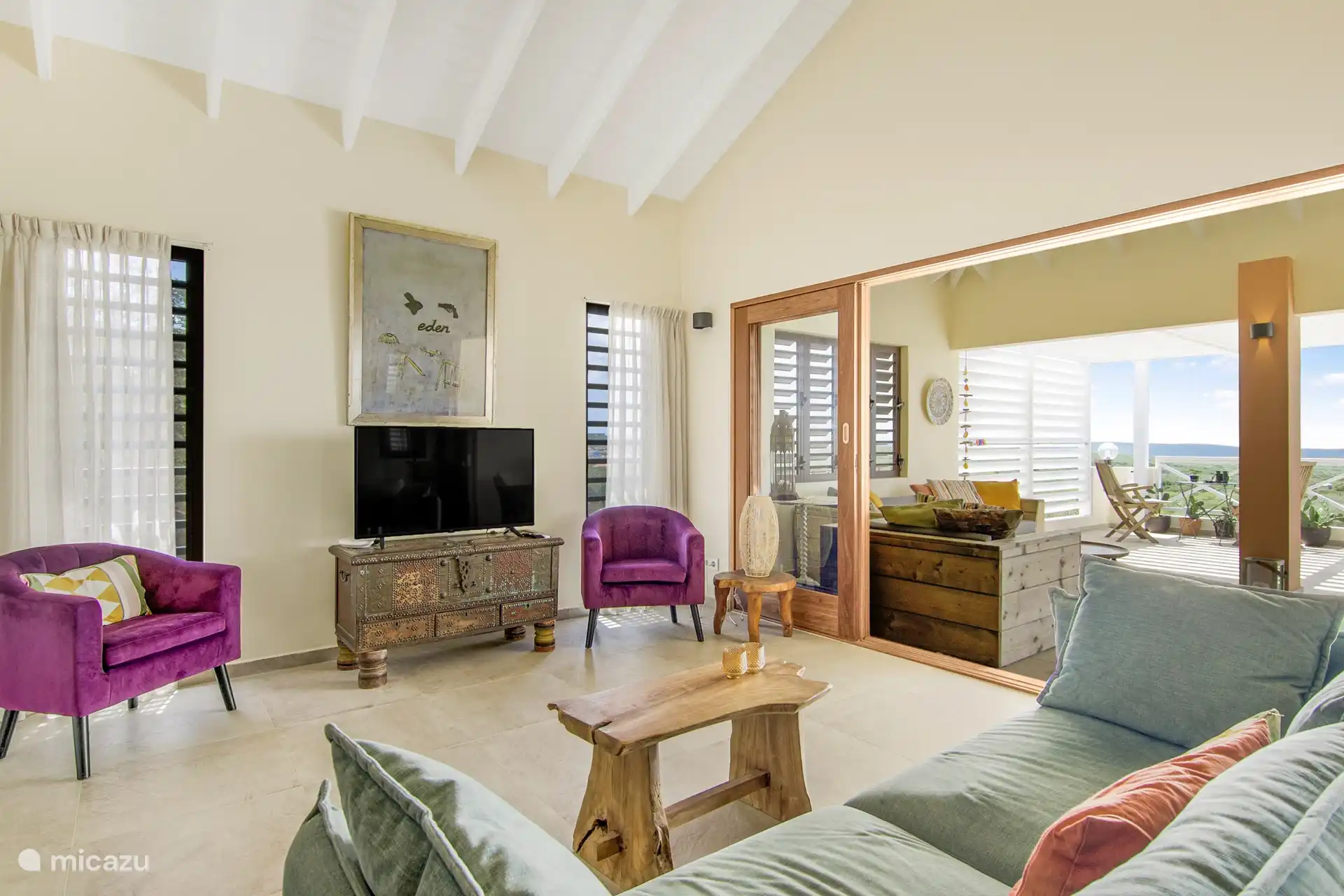 In dieser Villa können Sie auch gerne fernsehen