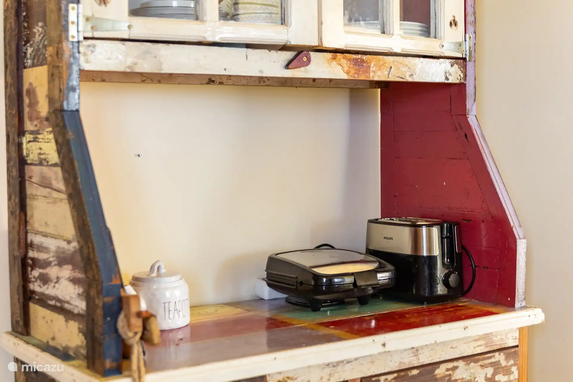 Auch an einen Toaster und einen Sandwichmaker wurde gedacht