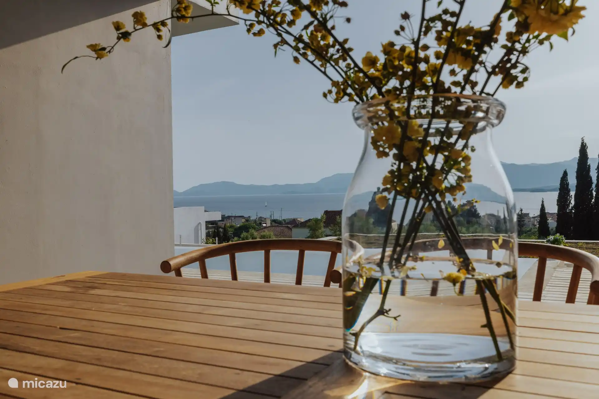 Outdoor dining table and decor