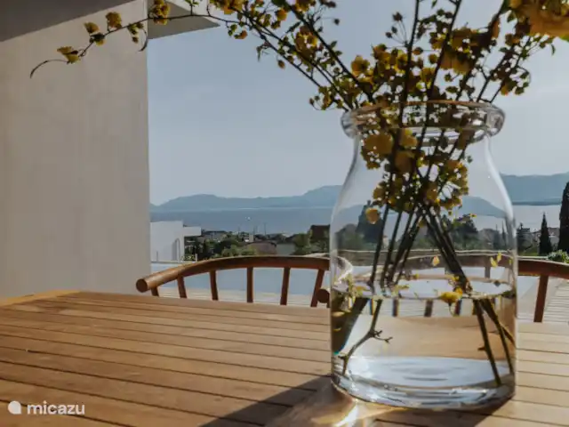 Villa Pélagia | Grèce, Grèce centrale, Paleros - villa Table à manger et décoration extérieure