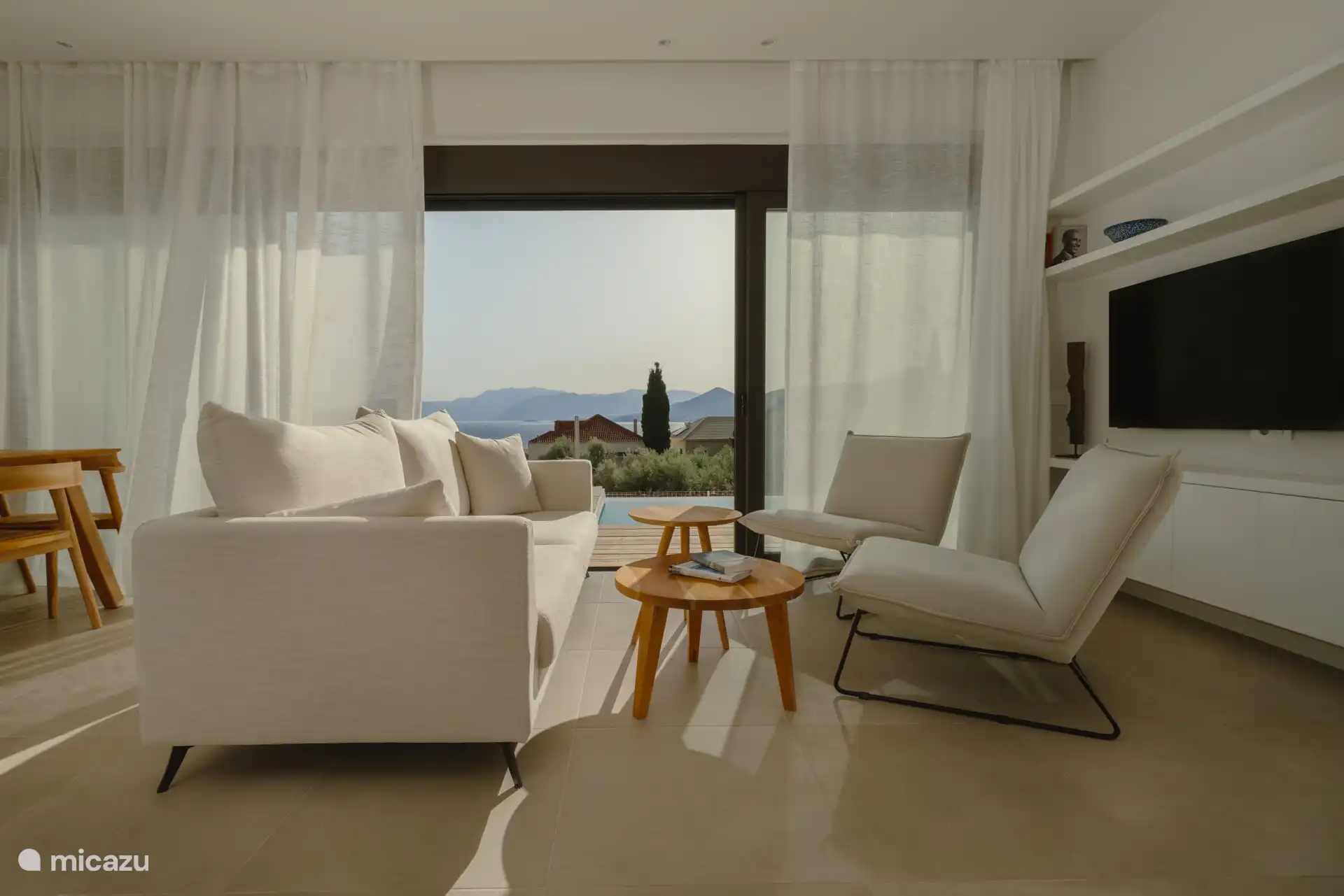 Living room with view