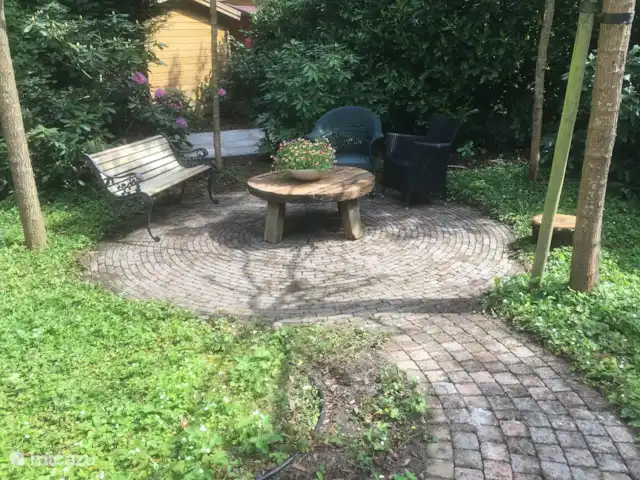 Chalet Veluwebos avec bain à remous. | Pays-Bas, Gueldre, Wells - chalet Quand tu es assis sur la terrasse, tu regardes ça