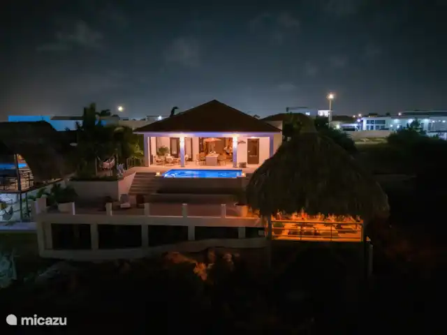 Villa SeruGrandi | Curaçao, Banda Abou (ouest), Big Mountain - villa Seru Grandi la nuit