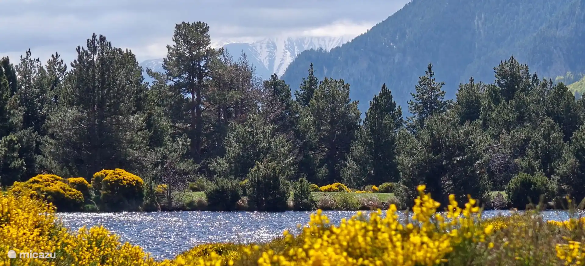 Le Clot, the lowest of the tree lakes at hiking distance above the village