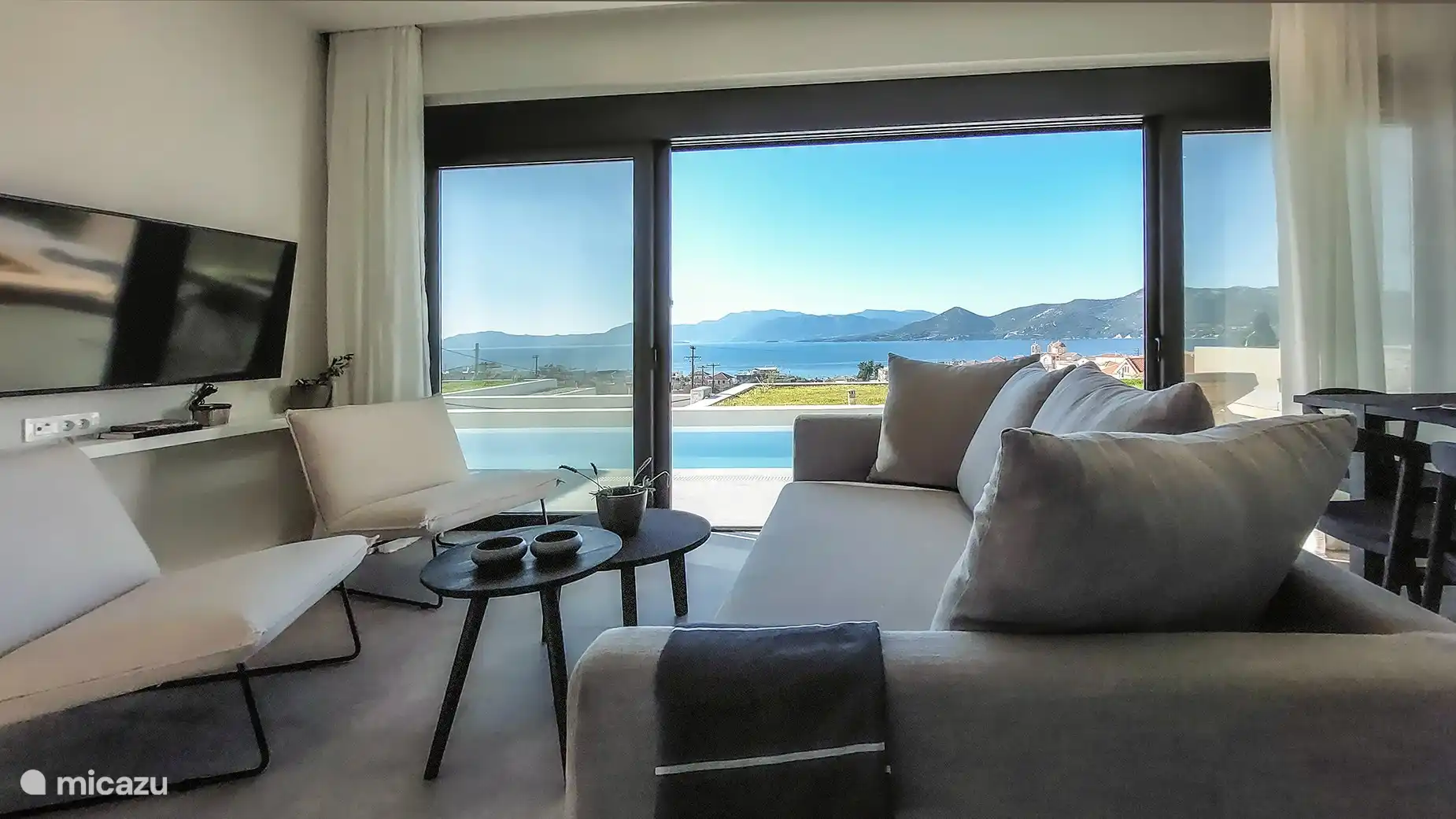 Loungehoek met uitzicht