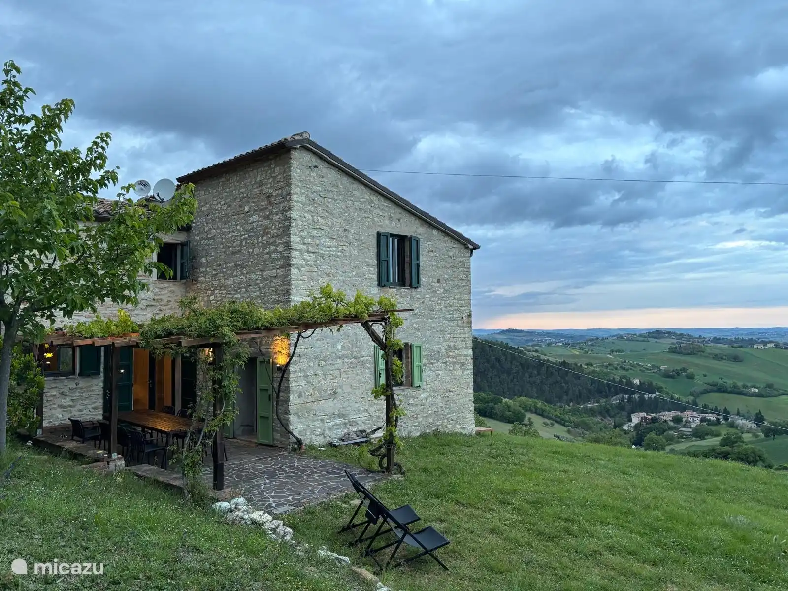 Villa le Tolfe mit Aussicht