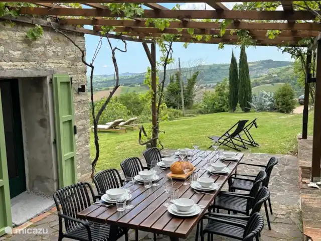 Villa Le Tolfé | Italie, Marche, Arcevia - maison de vacances Vue depuis la terrasse