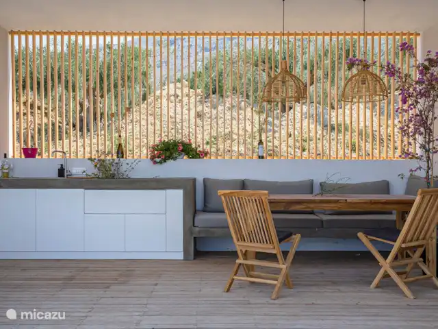 Villa Ana  en Grecia, Gracia Central, Paleros - villa Área de cocina externa