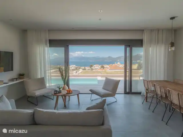 Villa Ana  en Grecia, Gracia Central, Paleros - villa Salón con vista
