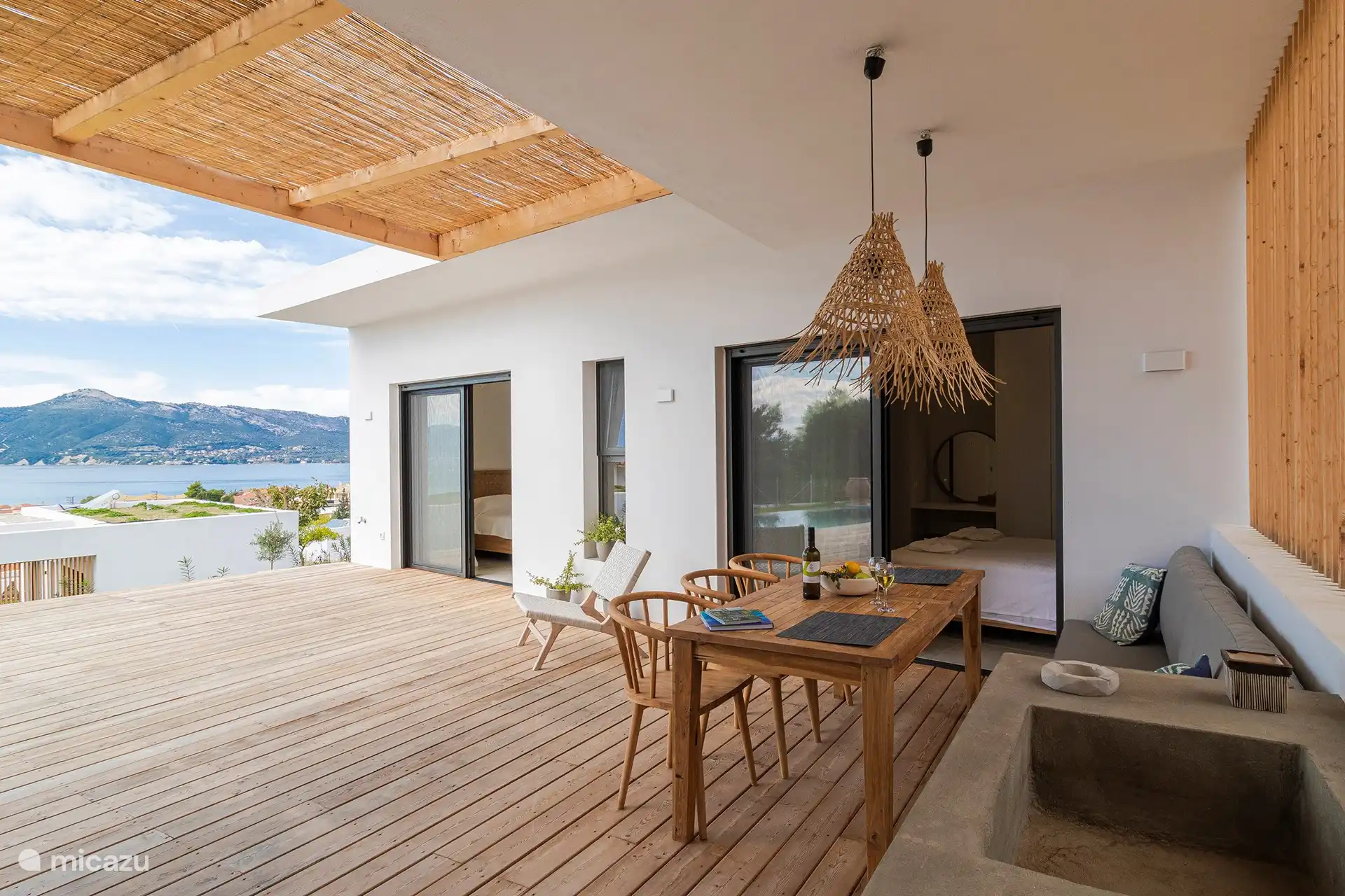 Schattiger Bereich mit Aussicht