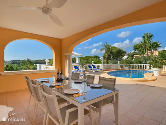 Villa Buenavista-Moraira | Espagne, Costa Blanca, Moraira - villa Table à manger dans la cuisine extérieure