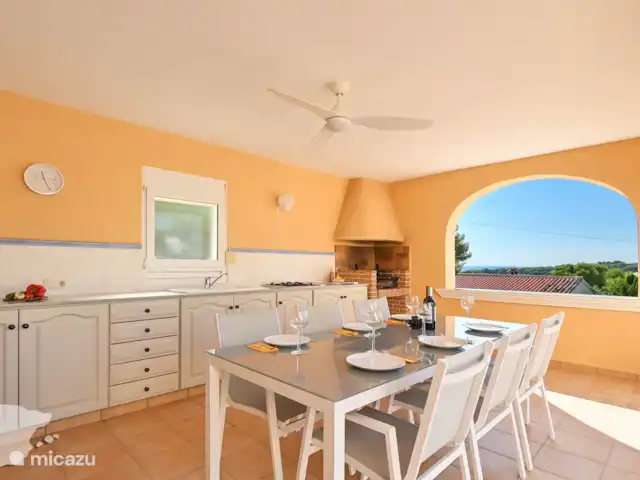 Villa Buenavista-Moraira | Espagne, Costa Blanca, Moraira - villa Table à manger dans la cuisine extérieure