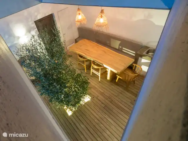 Villa Euforia en Grecia, Gracia Central, Pogonia - villa Comedor exterior elevado