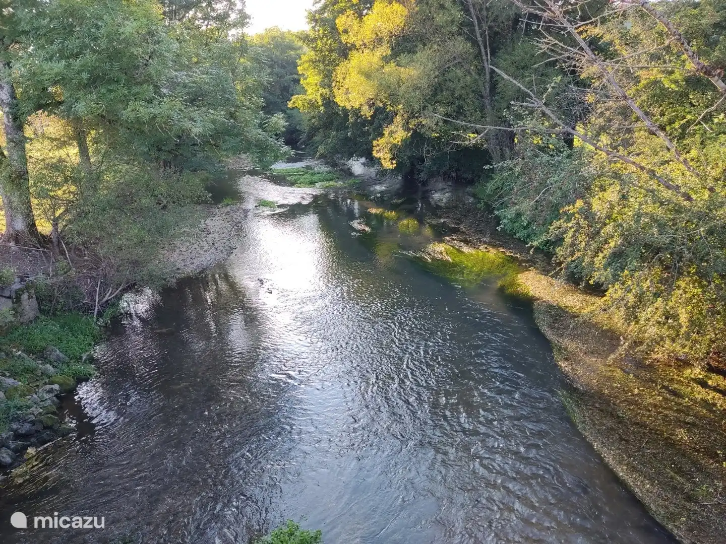 Fluss Saulx 100 Meter vom Haus entfernt