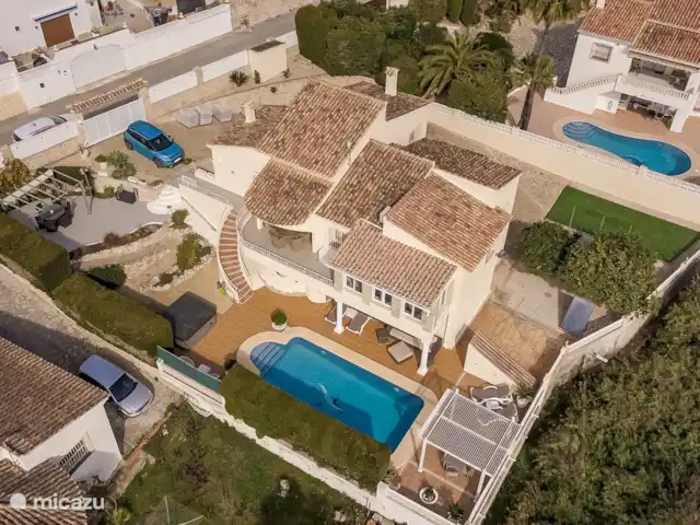 Villa Alzhara | Espagne, Costa Blanca, Moraira - villa Vue de dessus - Prise de vue par drone