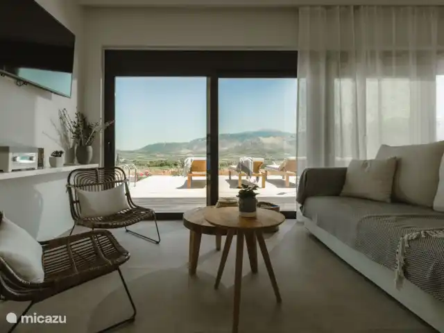 Villa Nea Gi en Grecia, Gracia Central, Pogonia - villa área de televisión