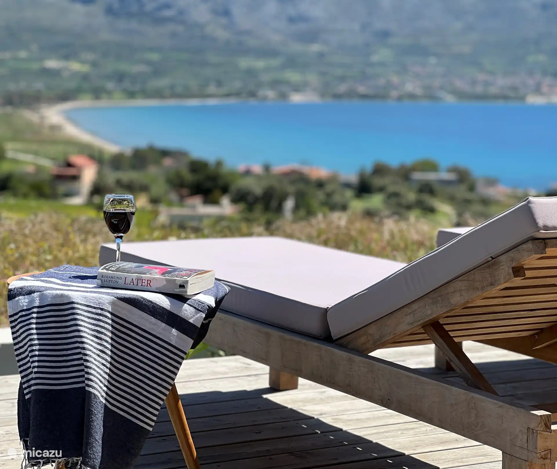 Tumbona y vista 
