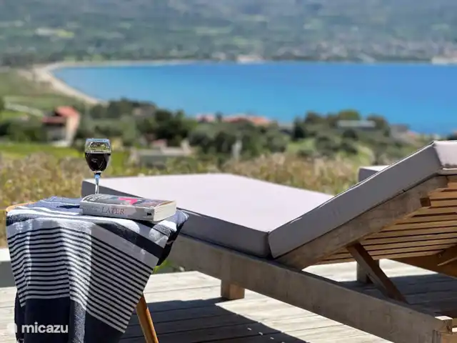 Villa Nea Gi en Grecia, Gracia Central, Pogonia - villa Tumbona y vista