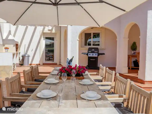 Villa Tordanxa | Espagne, Costa Blanca, Jávea - maison de vacances Table à manger confortable à l'extérieur.