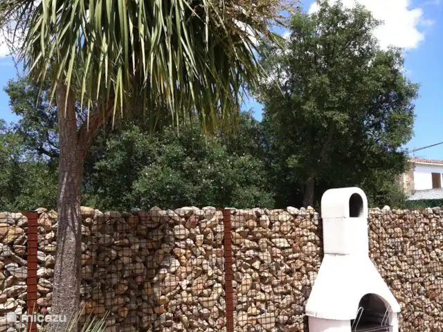 Villa EL SOL en España, Costa Brava, Calonge - villa Terraza trasera con barbacoa.