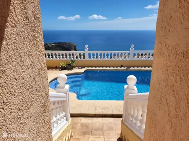 Casa Dalías en España, Costa Blanca, Benitachell - villa Acceso a la terraza de la piscina