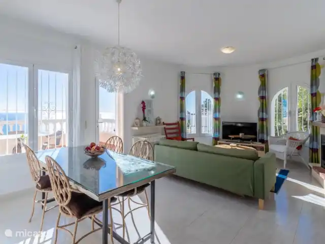 Casa Dalías en España, Costa Blanca, Benitachell - villa Sala de estar y comedor