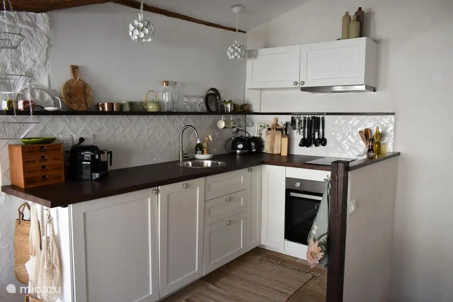 Küche im 2. Stock auf der Terrasse.