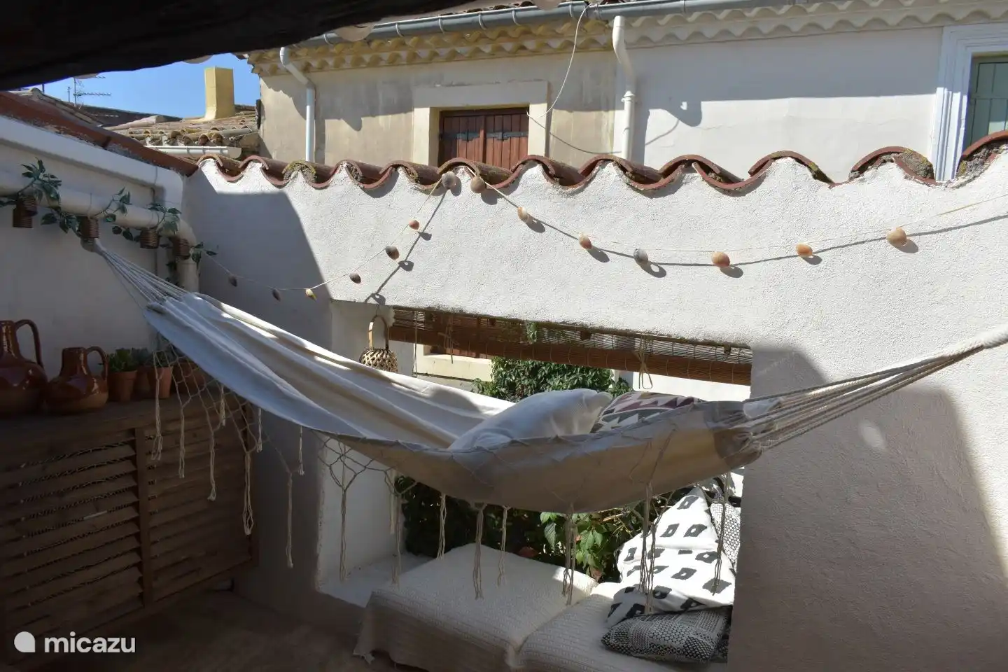 Hängematte zum Entspannen vorhanden