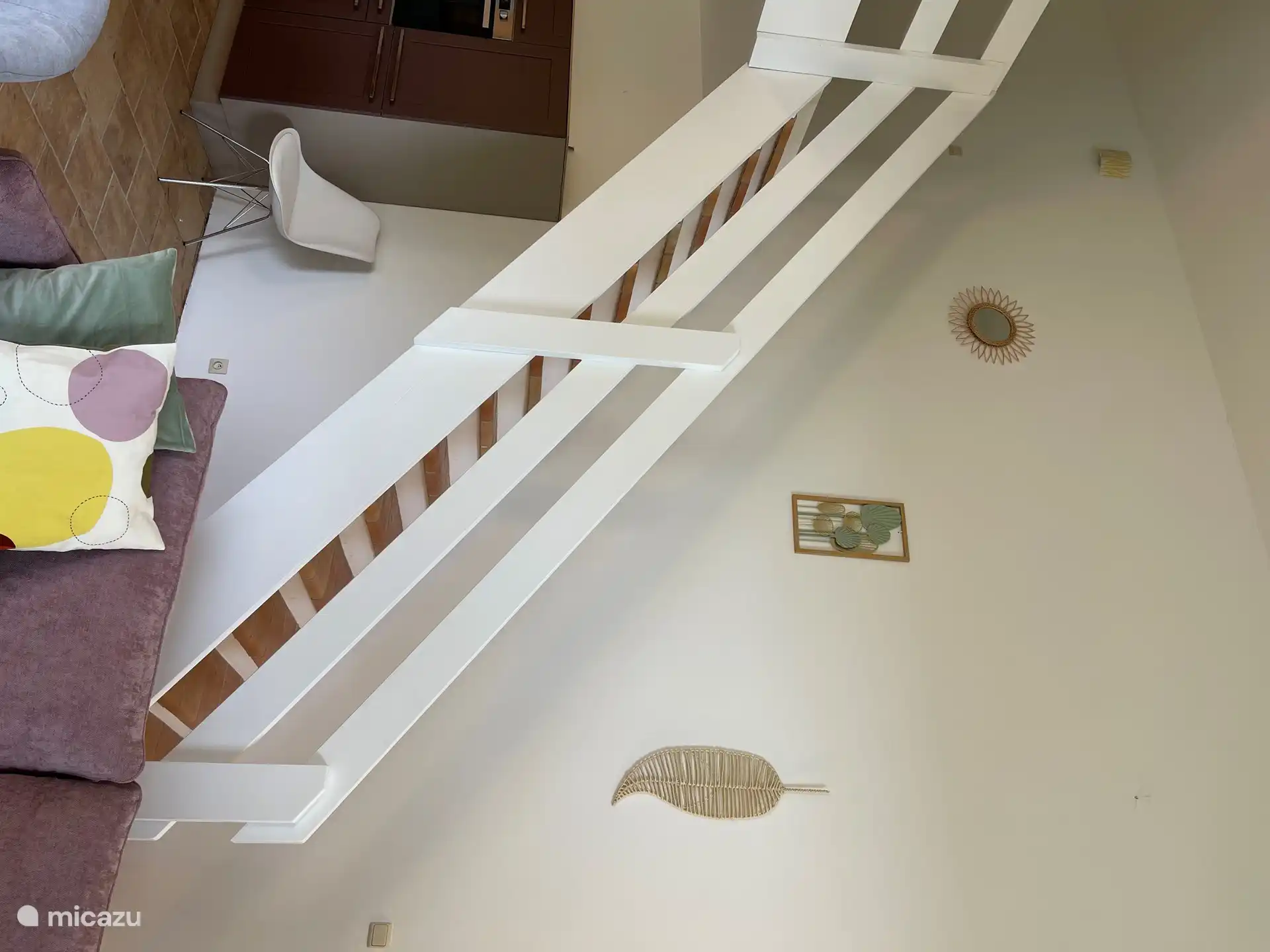 Die Treppe zur obersten Etage von Gite 3 