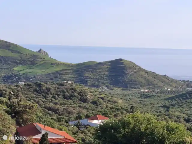 Villa Kari huren in Griekenland, Kreta, Mariou - villa Het prachtige uitzicht over het dal en de Libische zee