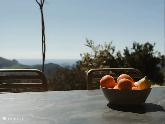 Villa Kari huren in Griekenland, Kreta, Mariou - villa Wie wil er niet eten met dit uitzicht