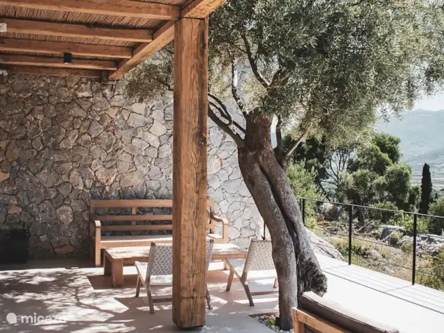 Villa Iris  en Grecia, Gracia Central, Paleros - villa Sala de estar al aire libre