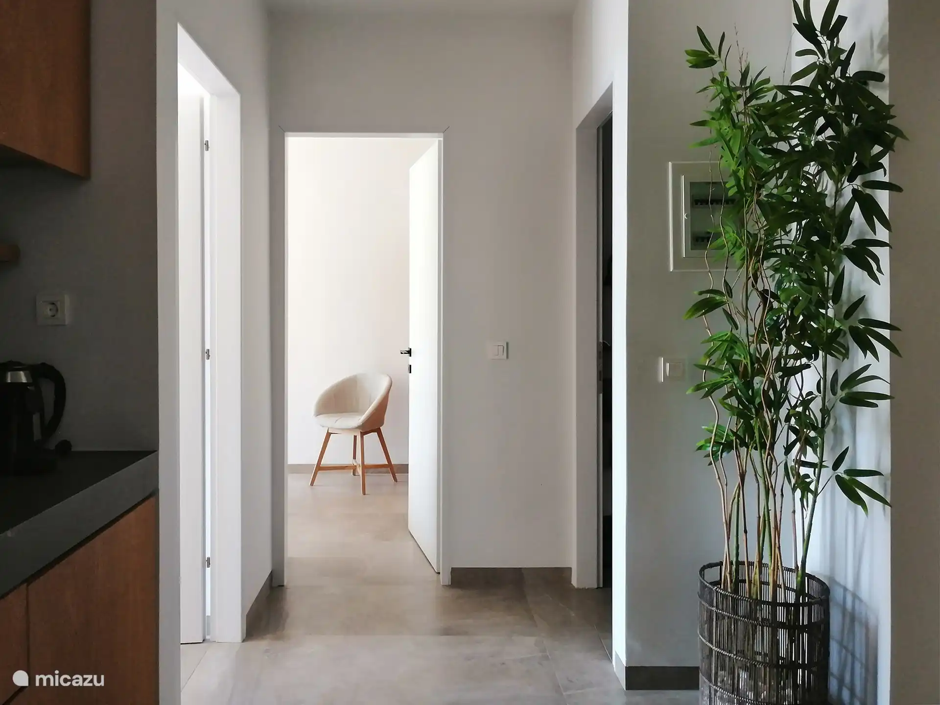 Interne ruimte van de gastenkamer