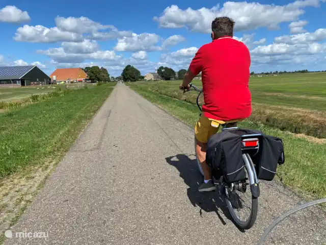 Huske Pompbled huren in Nederland, Friesland, Lemmer - geschakelde woning fietstocht naar Sloten