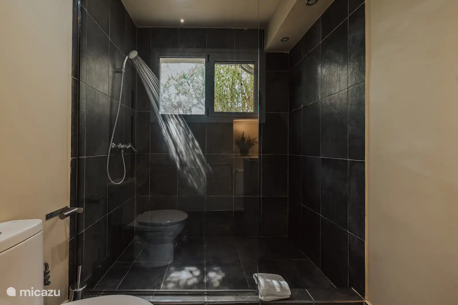 Bathroom with rain shower