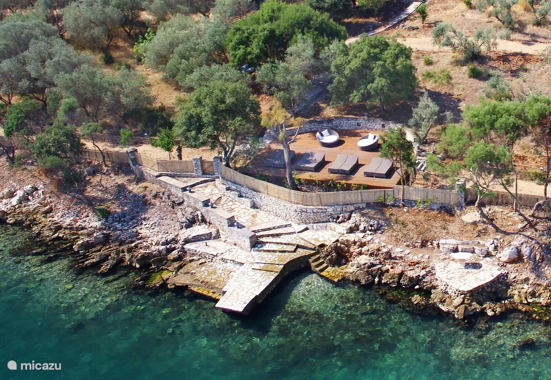 Seafront lounge area