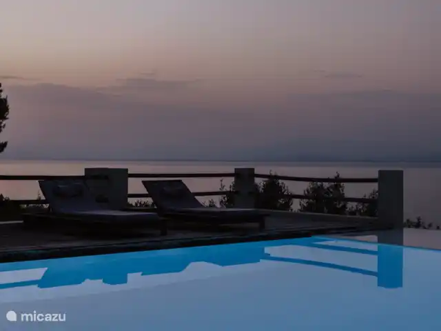 Villa Amalia  | Grèce, Golfe Ambracien, Sparto Amfilochia - villa Vue de nuit