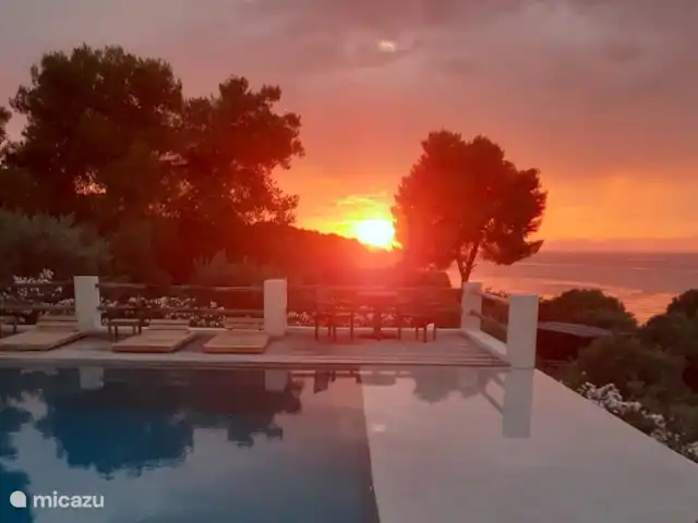 Villa Amalia  | Grèce, Golfe Ambracien, Sparto Amfilochia - villa Vue sur le coucher de soleil