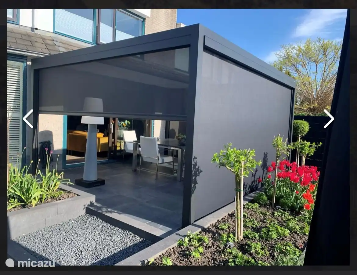 Terrasse kann komplett geschlossen werden