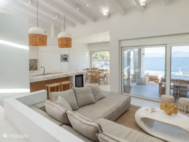 Villa Mia Terra  | Grèce, Grèce centrale, Pogonia - villa Salon et salle à manger décloisonnés