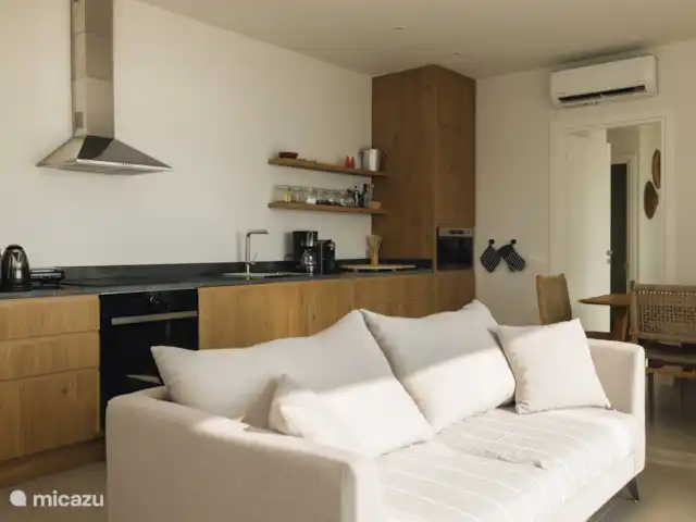 Villa Mare  en Grecia, Gracia Central, Paleros - villa Área de sala y cocina