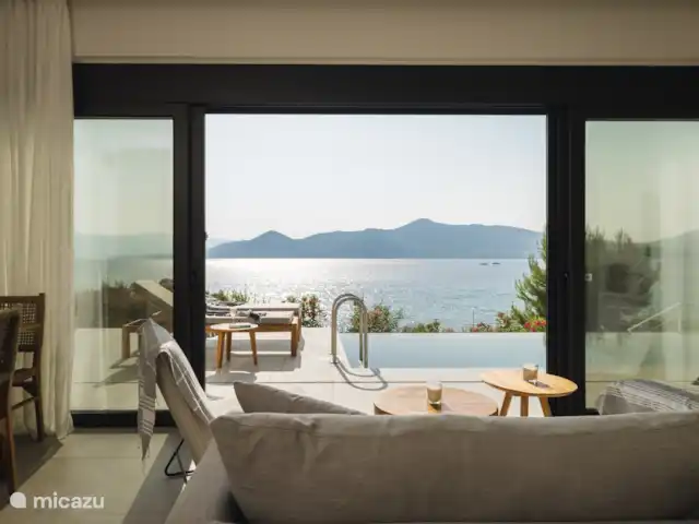 Villa Mare  en Grecia, Gracia Central, Paleros - villa Sala de estar con vista