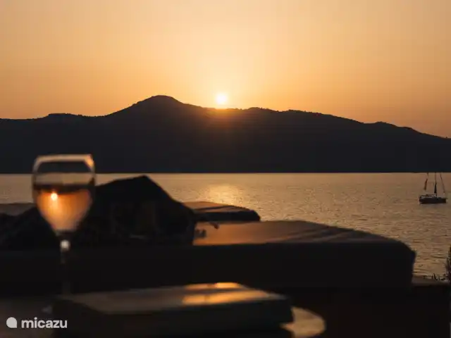 Villa Mare  en Grecia, Gracia Central, Paleros - villa Detalles de la vista del atardecer