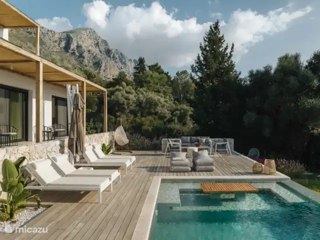 Villa No Worries en Grecia, Gracia Central, Paleros - villa Área cubierta exterior