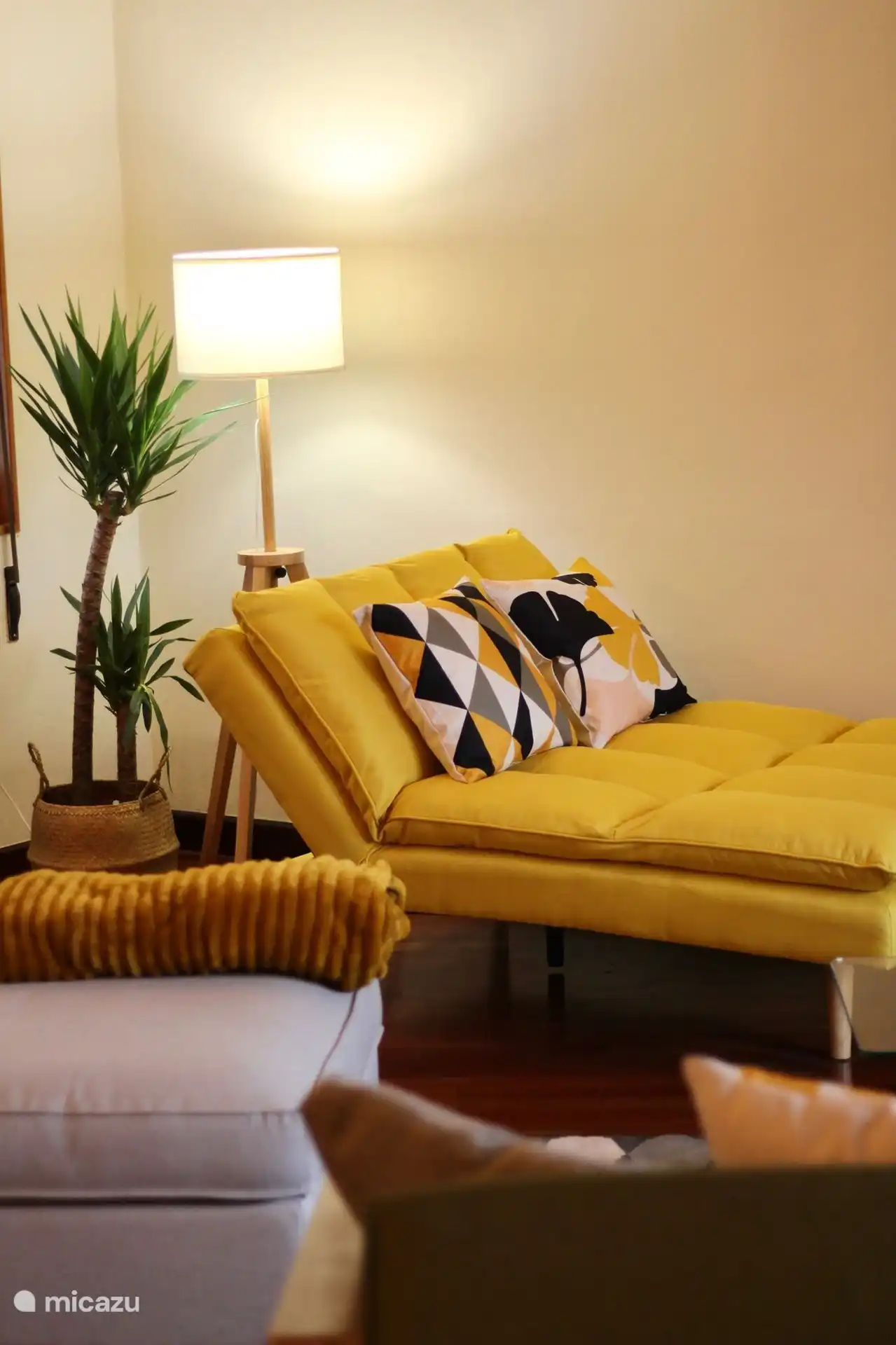 Détail du canapé du premier salon