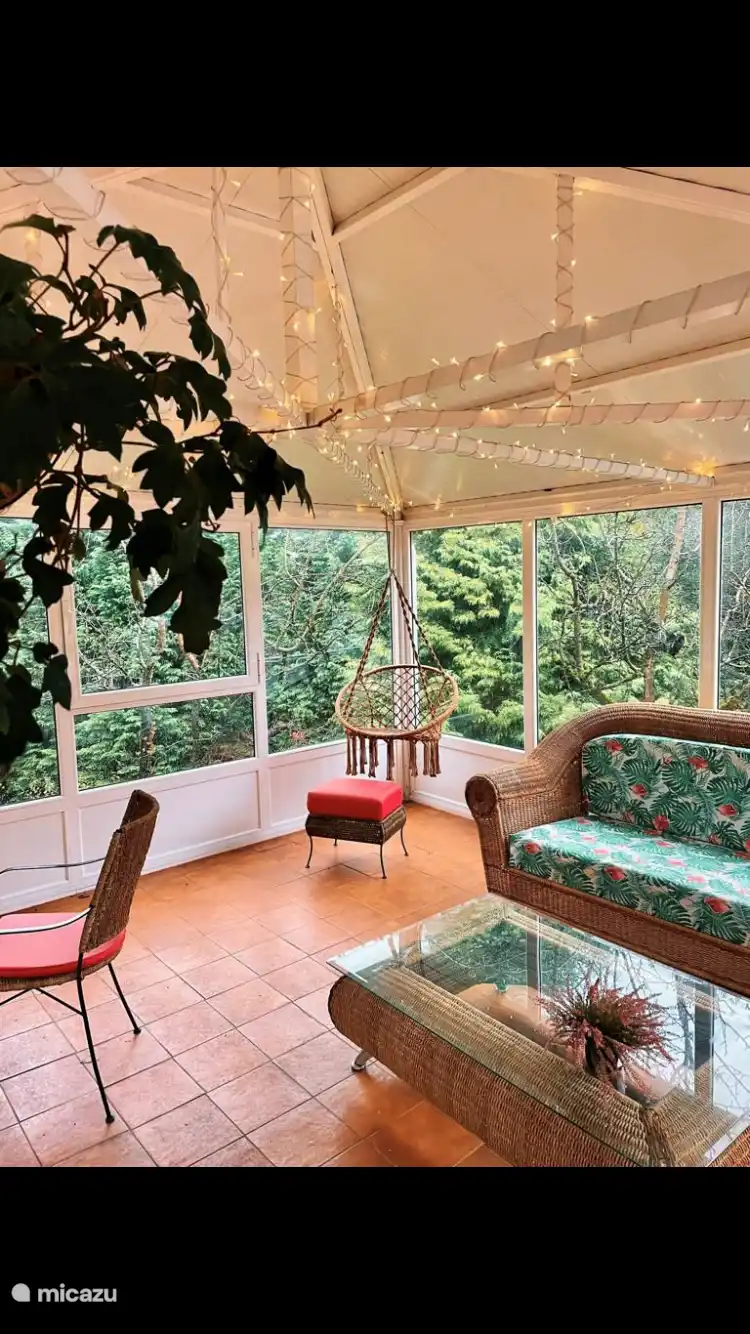 Tout le toit du gazebo est éclairé par des LED 