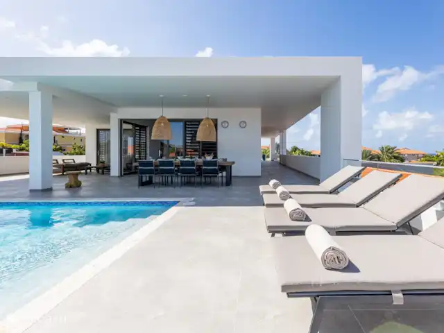 Villa Dirk  en Curazao, Banda Arriba (este), Vista Royal - villa Muchas zonas de descanso acogedoras