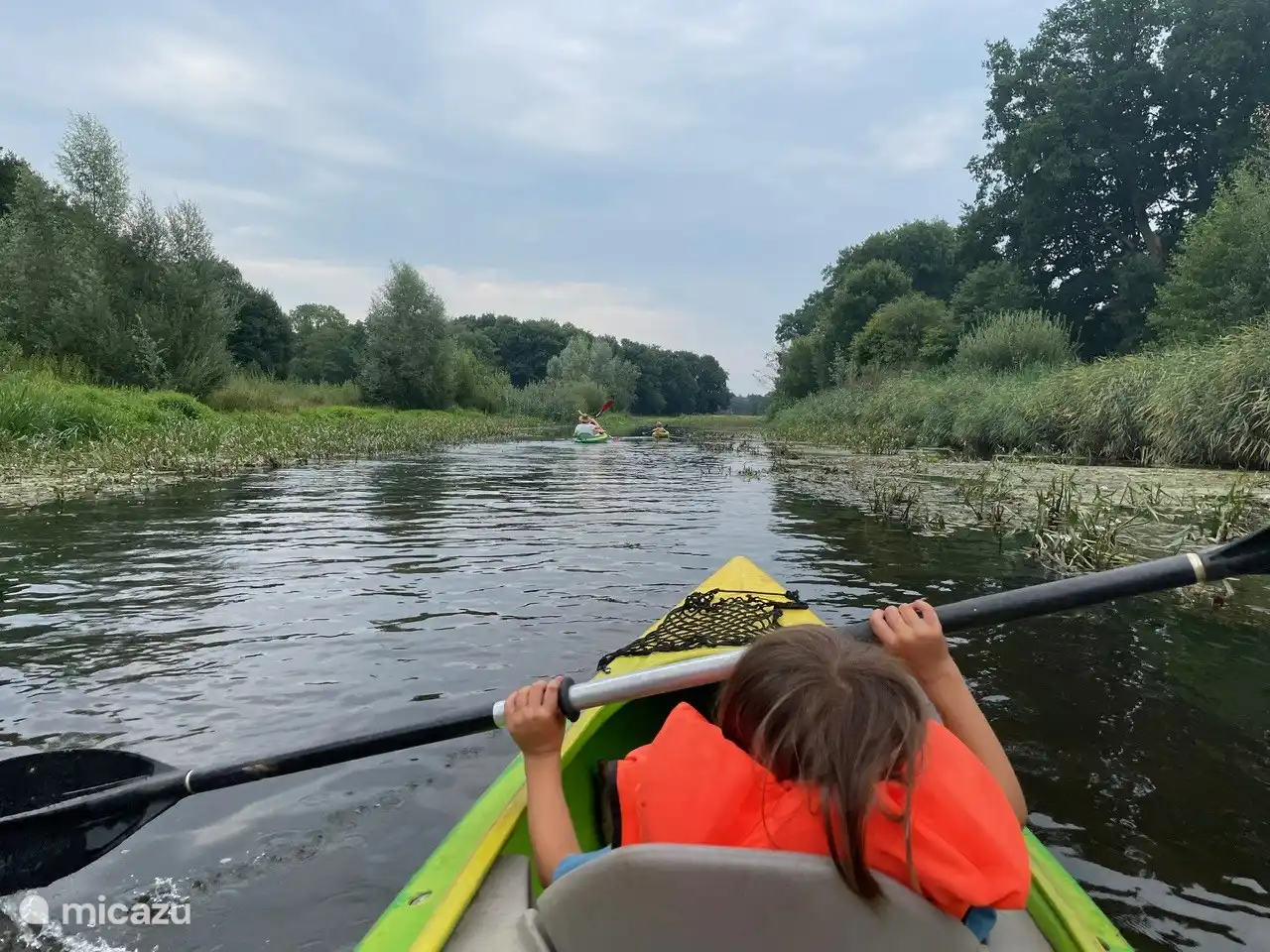 Kanufahren auf der Regge, Spaß für alle Altersgruppen.
